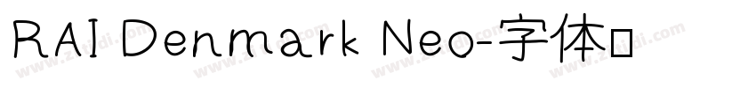 RAI Denmark Neo字体转换
